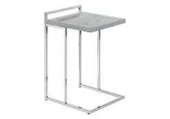 Table d'appoint en forme de c - dessus de panneau épais, large, rectangulai - Monarch