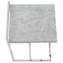 Table d'appoint en forme de c - dessus de panneau épais, large, rectangulai - Monarch