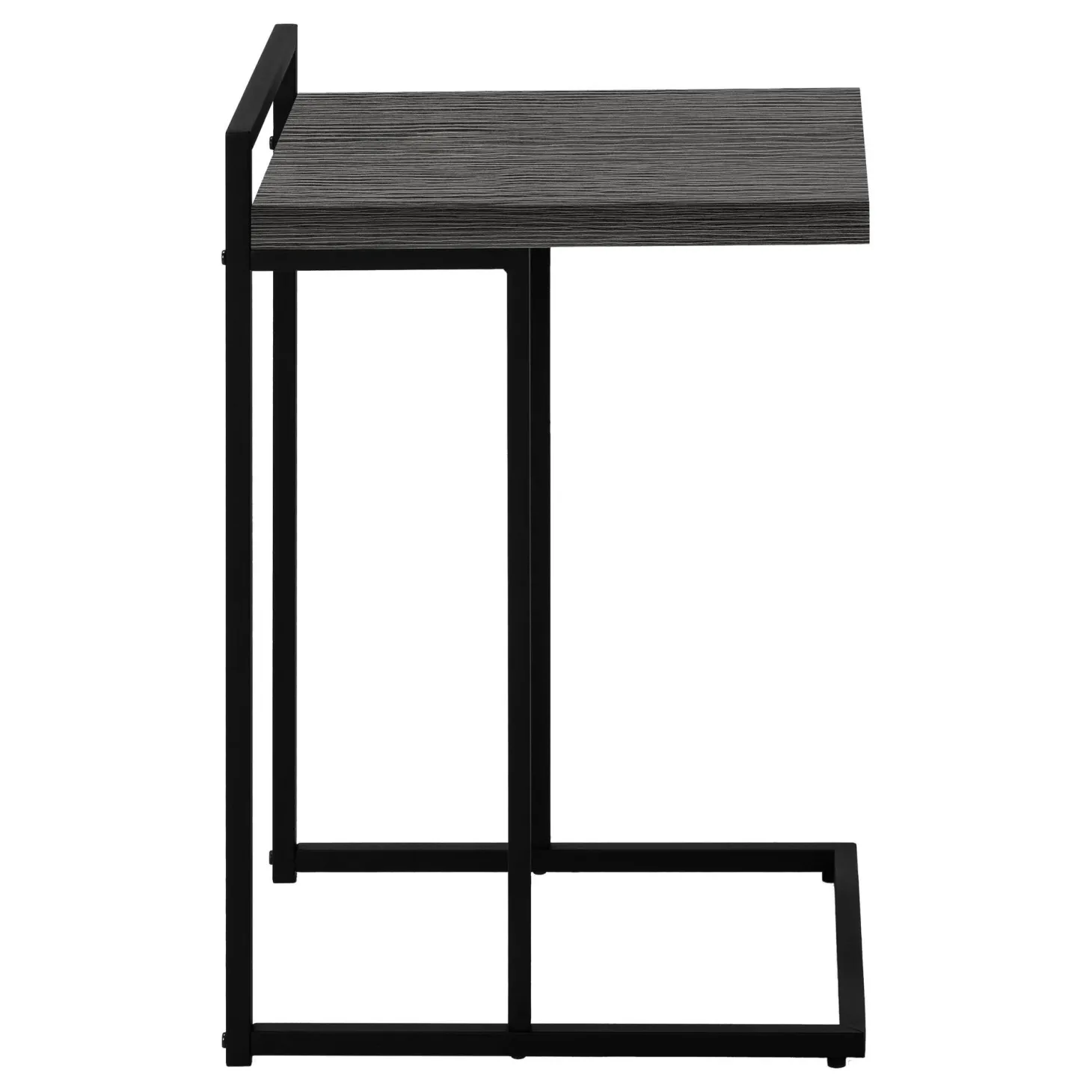 Table d'appoint en forme de c - dessus de panneau épais, large, rectangulai - Monarch