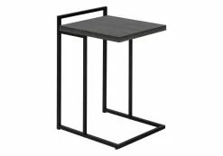 Table d'appoint en forme de c - dessus de panneau épais, large, rectangulai - Monarch