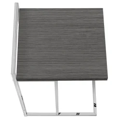 Table d'appoint en forme de c - dessus de panneau épais, large, rectangulai - Monarch