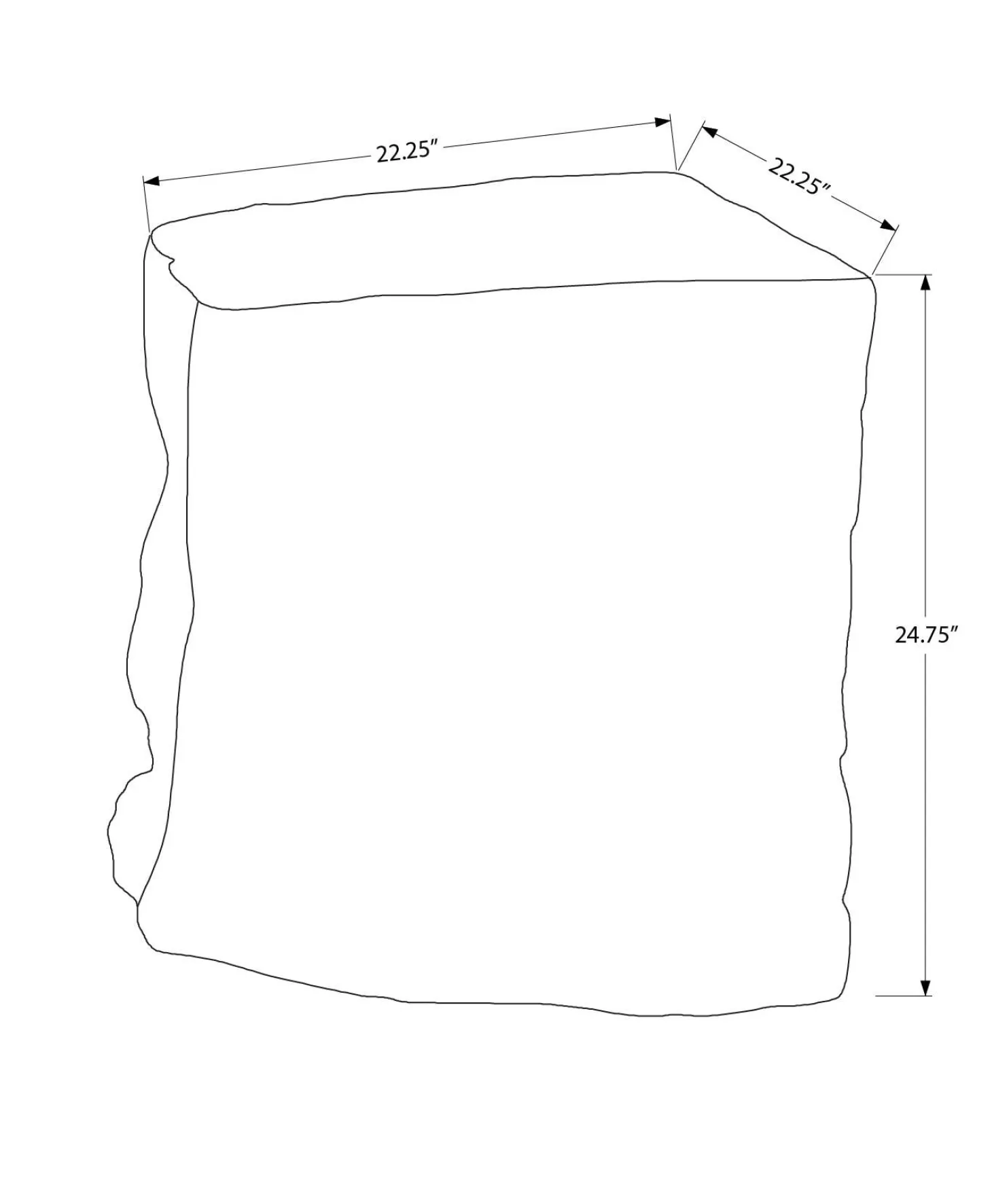 Table d'appoint intérieur ou extérieur 25"h - Monarch