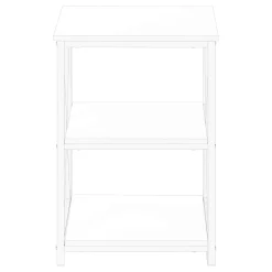 Table d'appoint, table de nuit - 3 niveaux, 2 tablettes, carré - 26