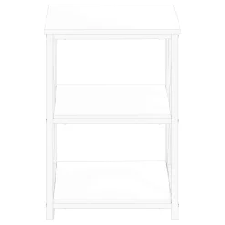 Table d'appoint, table de nuit - 3 niveaux, 2 tablettes, carré - 26