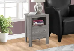 Table d'appoint, table de nuit - tablette ouverte, armoire de rangement, r - Monarch