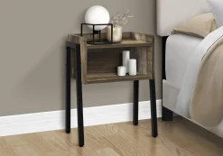 Table d'appoint, table de nuit - dessus de style plateau, 1 compartiment de - Monarch