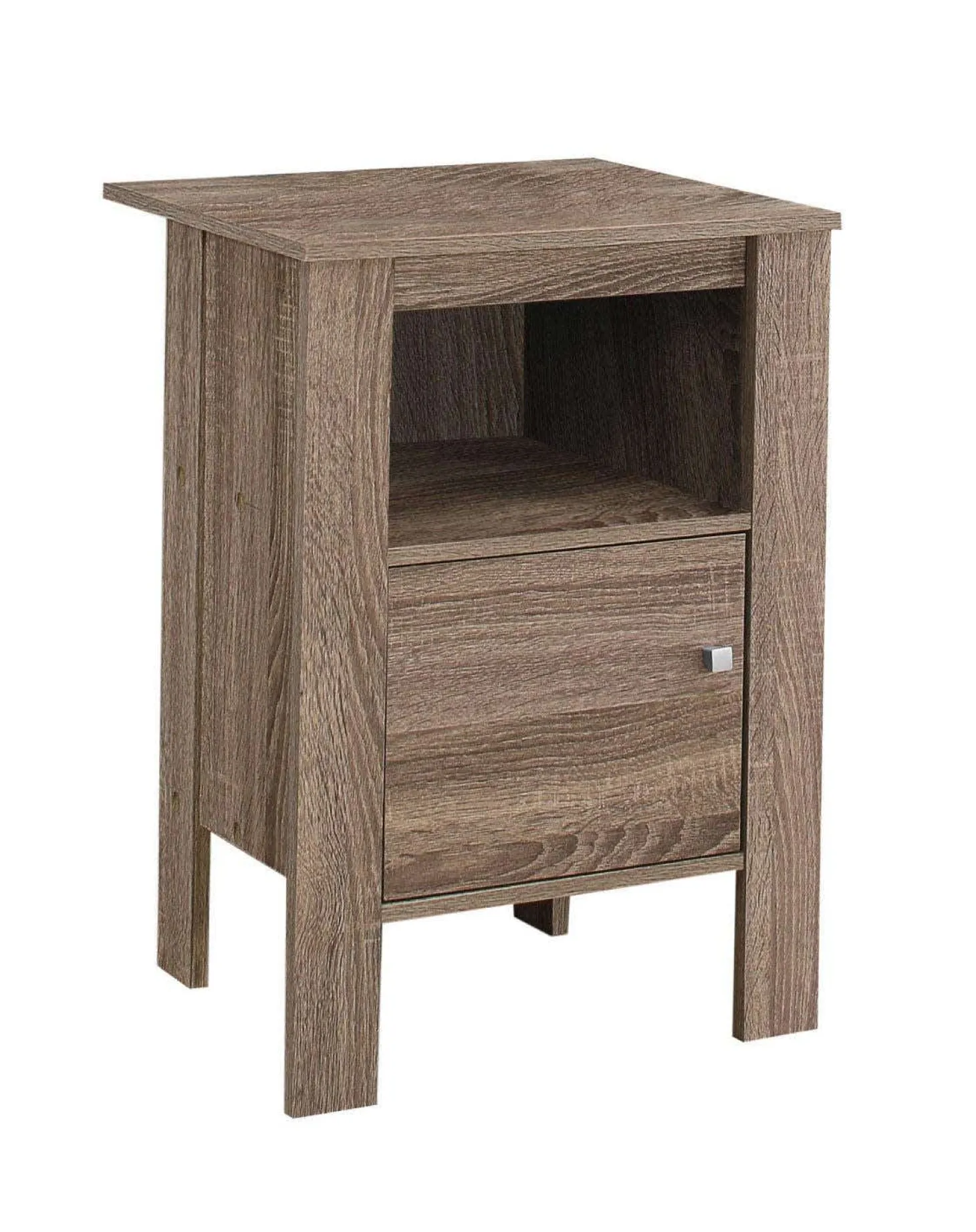Table d'appoint, table de nuit - tablette ouverte, armoire de rangement - Monarch