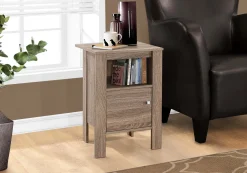 Table d'appoint, table de nuit - tablette ouverte, armoire de rangement - Monarch