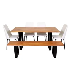 Table de 67 pouces avec 4 chaises