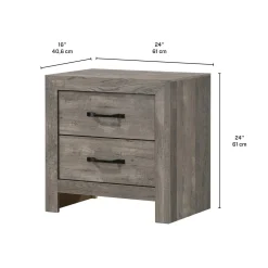 Table de chevet avec 2 tiroirs