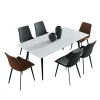 Table en pierre sintérisée avec 6 chaises