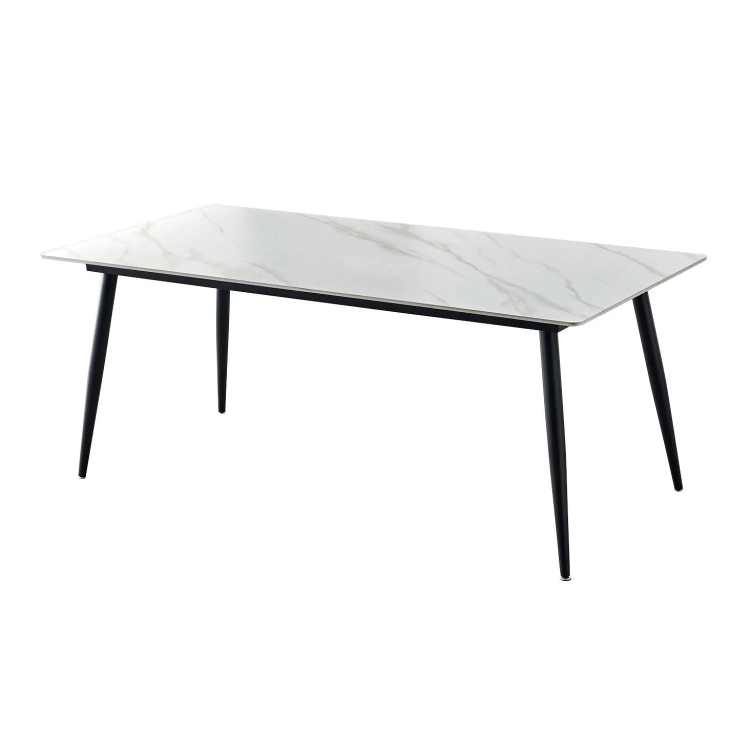 Table en pierre sintérisée avec 6 chaises
