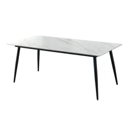Table en pierre sintérisée avec 4 chaises