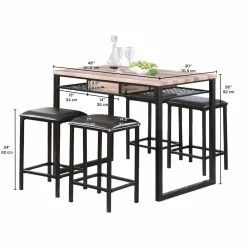 Table et 4 Tabourets