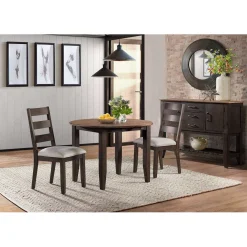 Table ronde avec 2 chaises