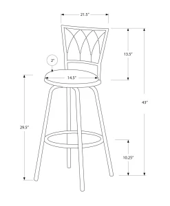Tabouret de bar - 2mcx, 43