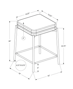 Tabouret de bar (boîte de 2)