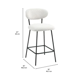 Tabourets (bte de 2) - blanc