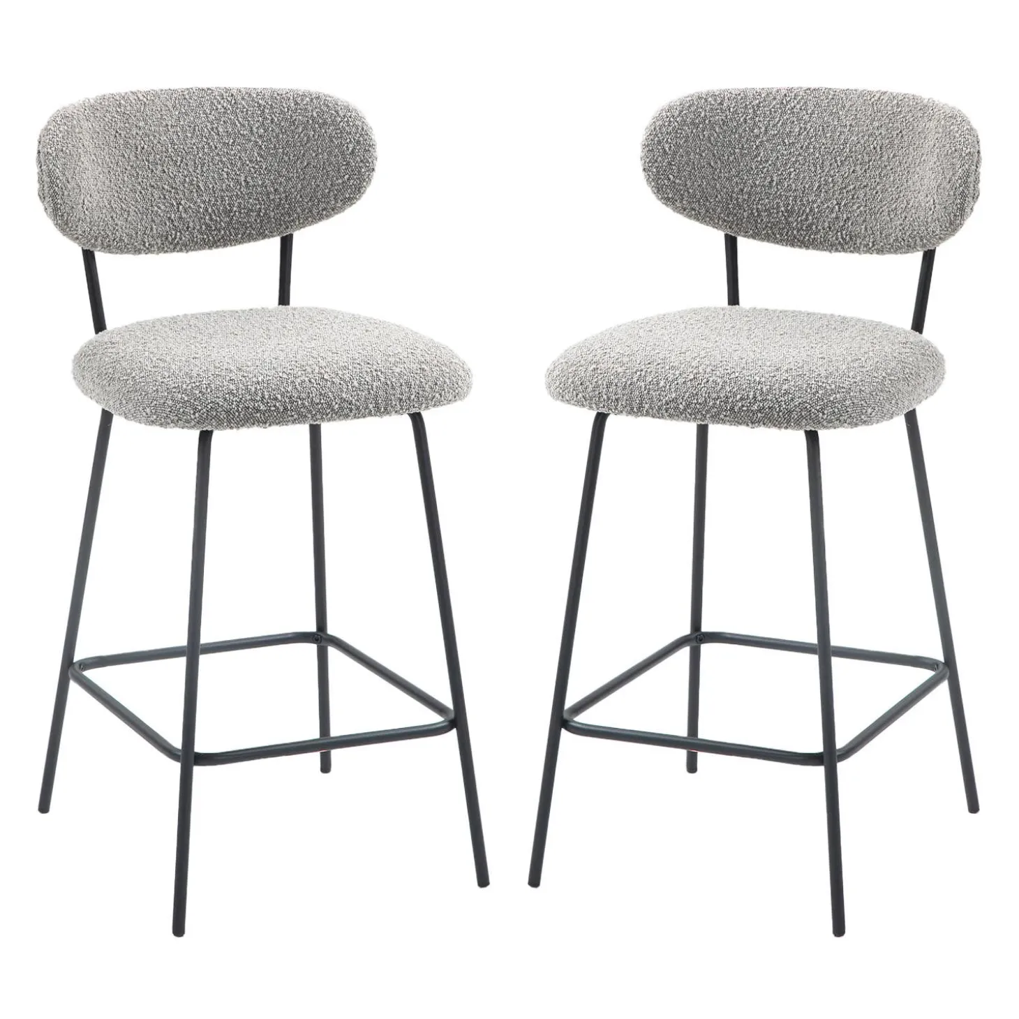 Tabourets (bte de 2) - gris
