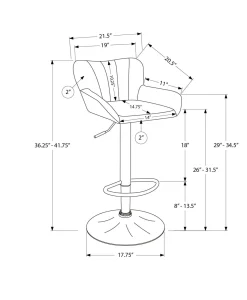 Tabourets de bar (bte de 2)