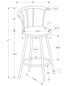 Tabourets pivotants (bte de 2 )