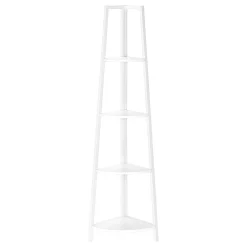 Étagère - 60"H, blanc, métal blanc en coin - Monarch
