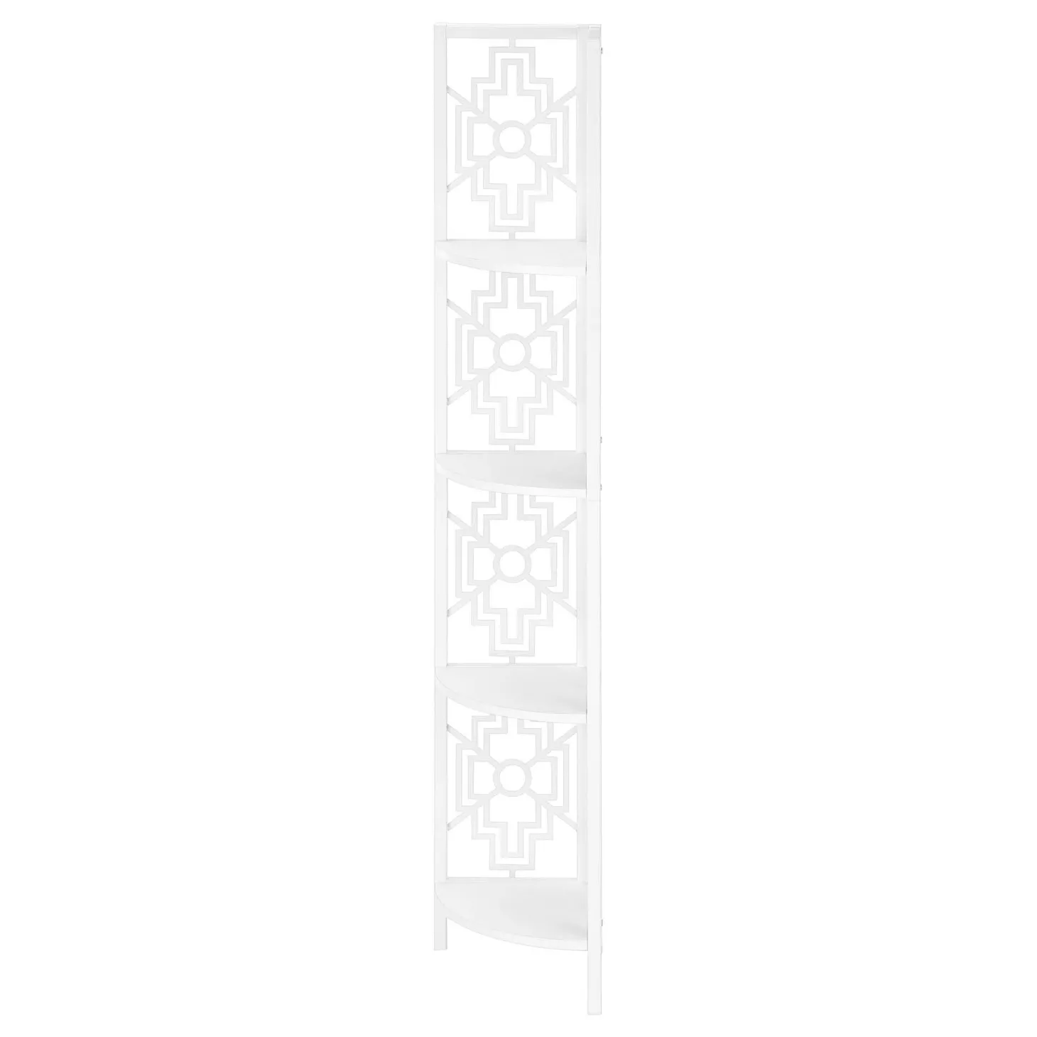 Étagère - 62"H, blanc, métal blanc en coin - Monarch