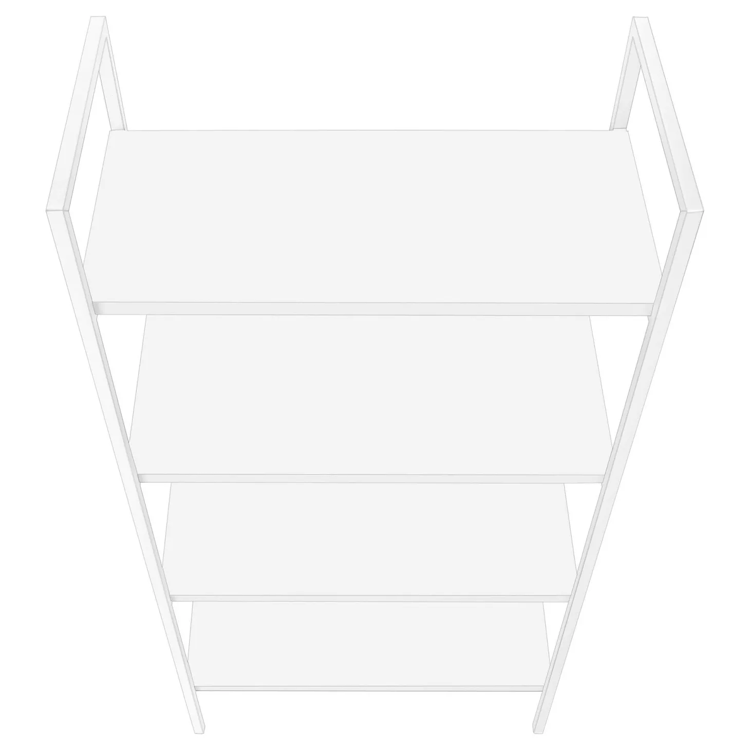 Étagère - 48"H, blanc, métal blanc - Monarch