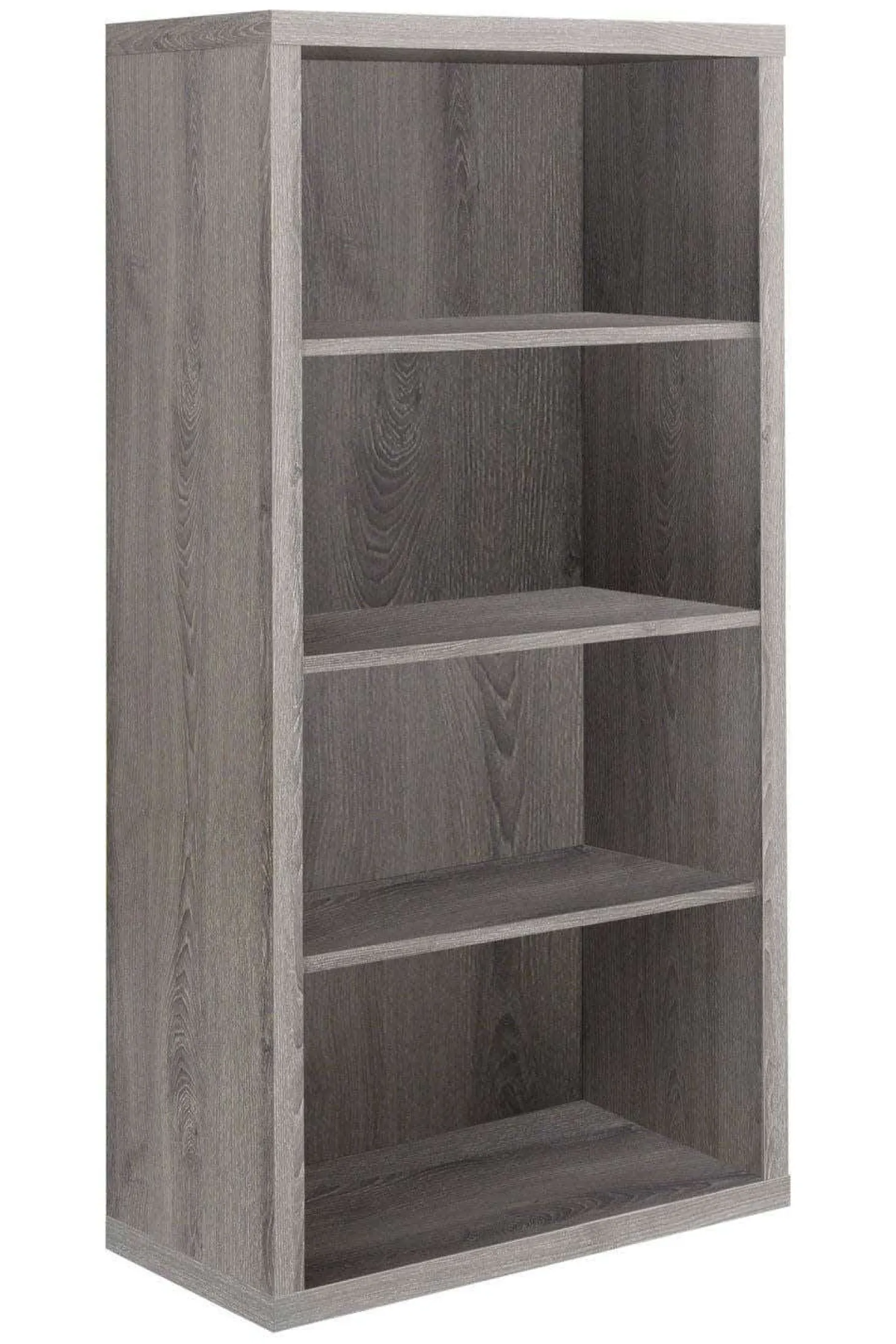 Étagère - 48"H, bois taupe avec tablette ajustable - Monarch