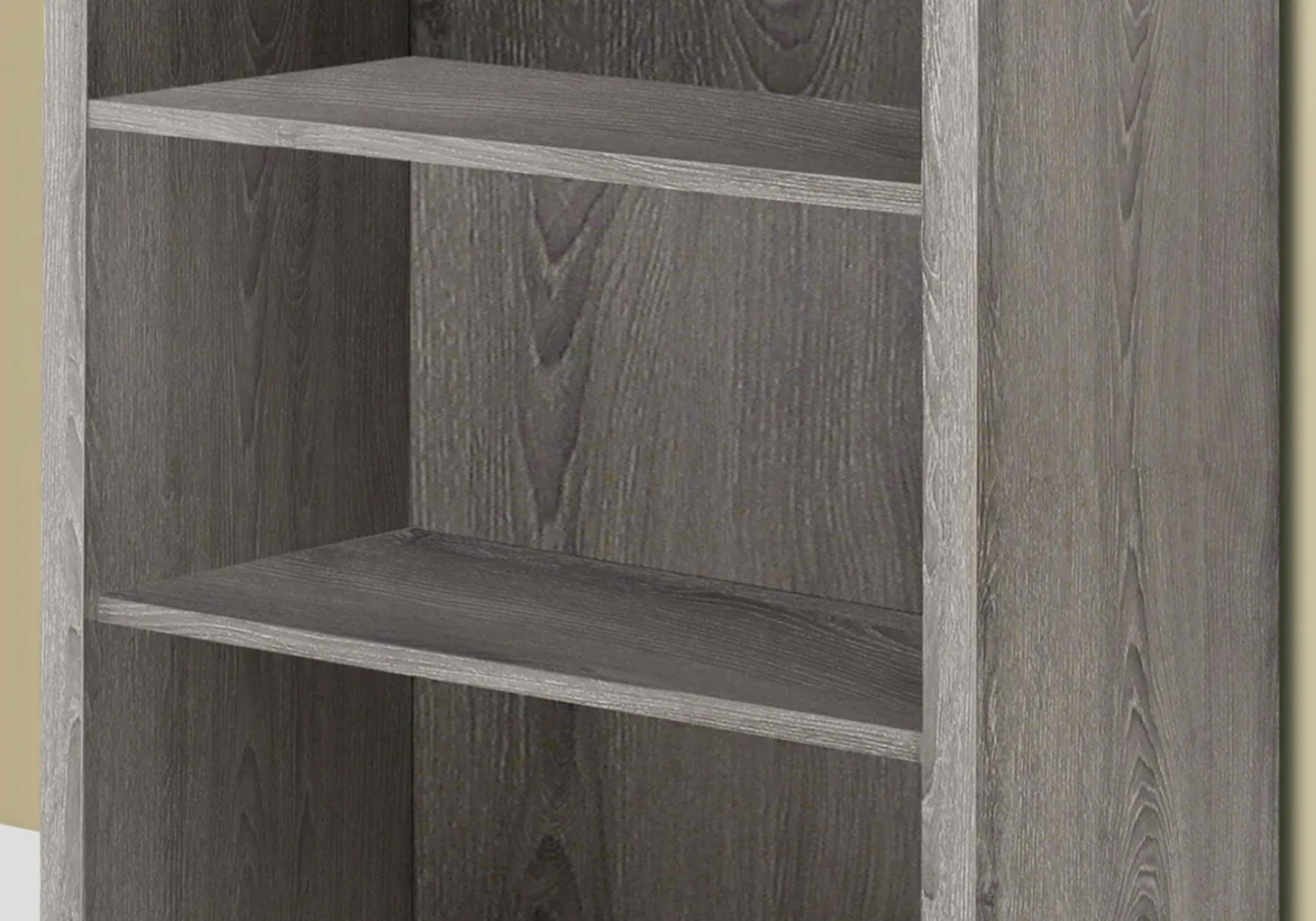 Étagère - 48"H, bois taupe avec tablette ajustable - Monarch