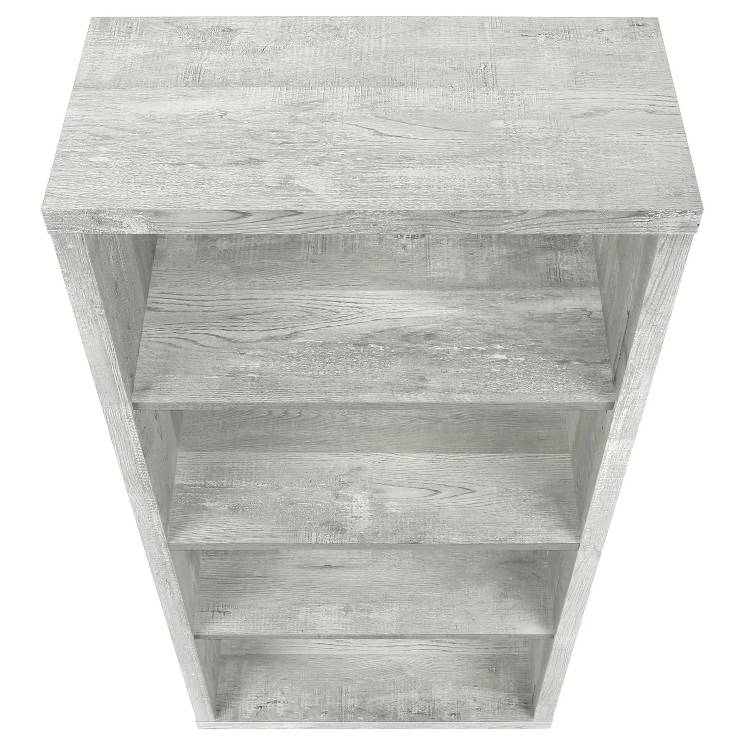 Étagère - 48"H, faux bois gris, tablettes ajustable - Monarch