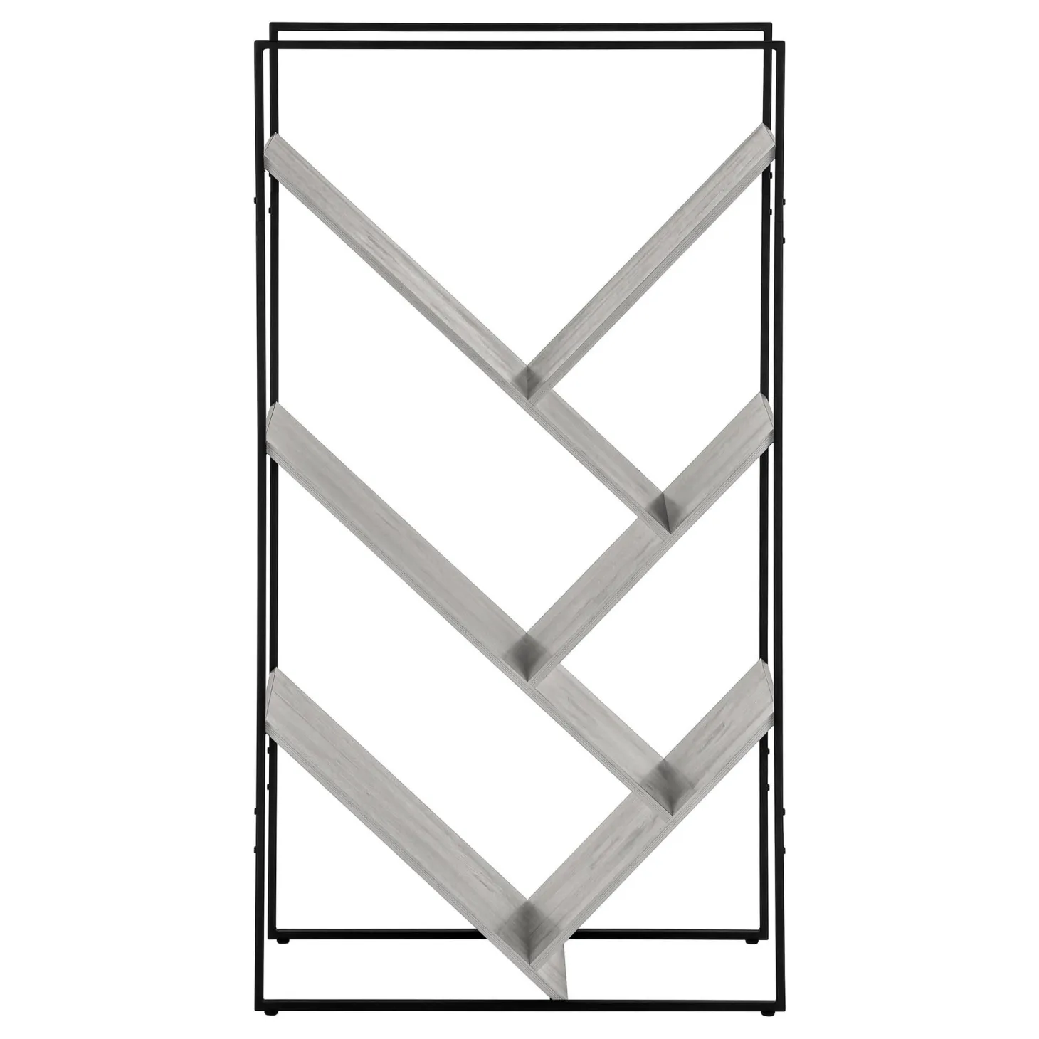 Étagère - 60"H, gris, métal noir - Monarch