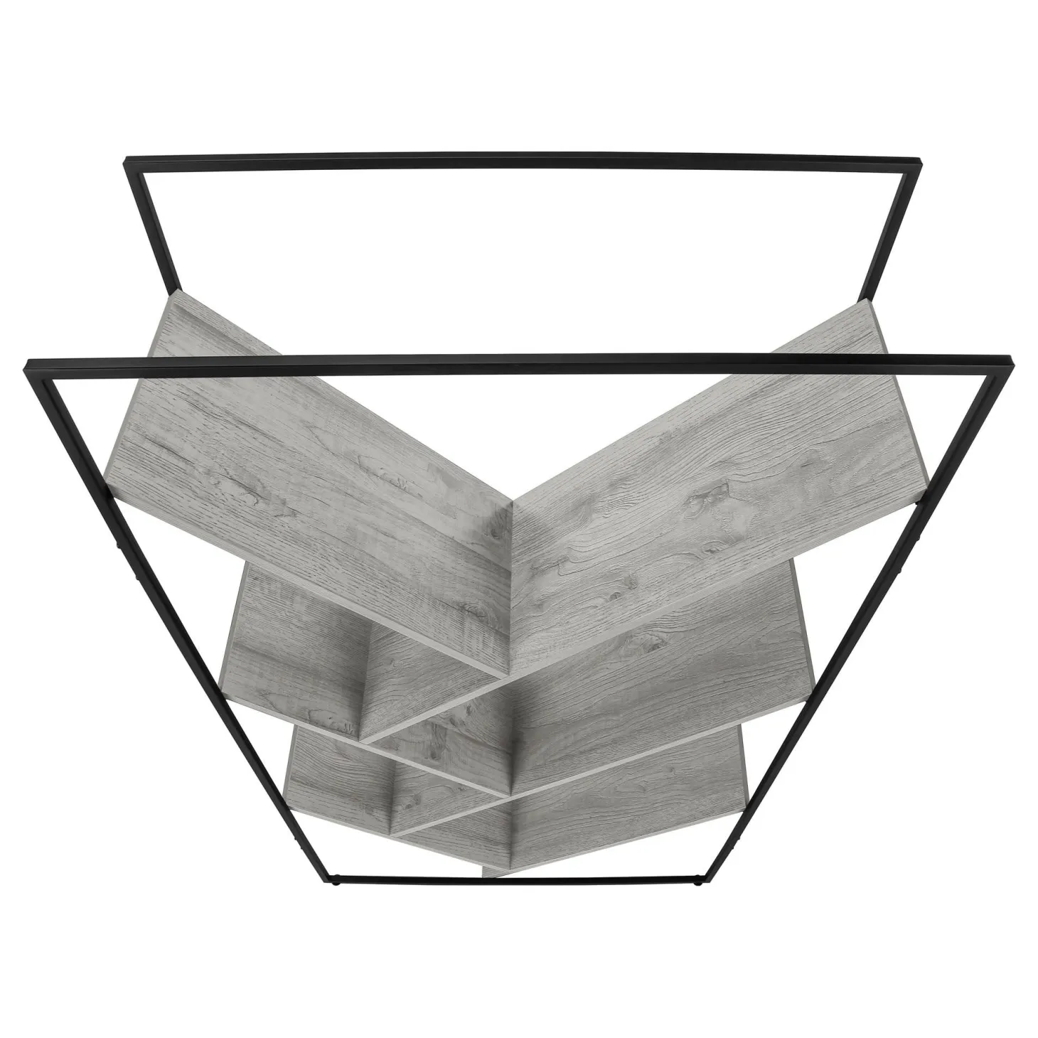 Étagère - 60"H, gris, métal noir - Monarch