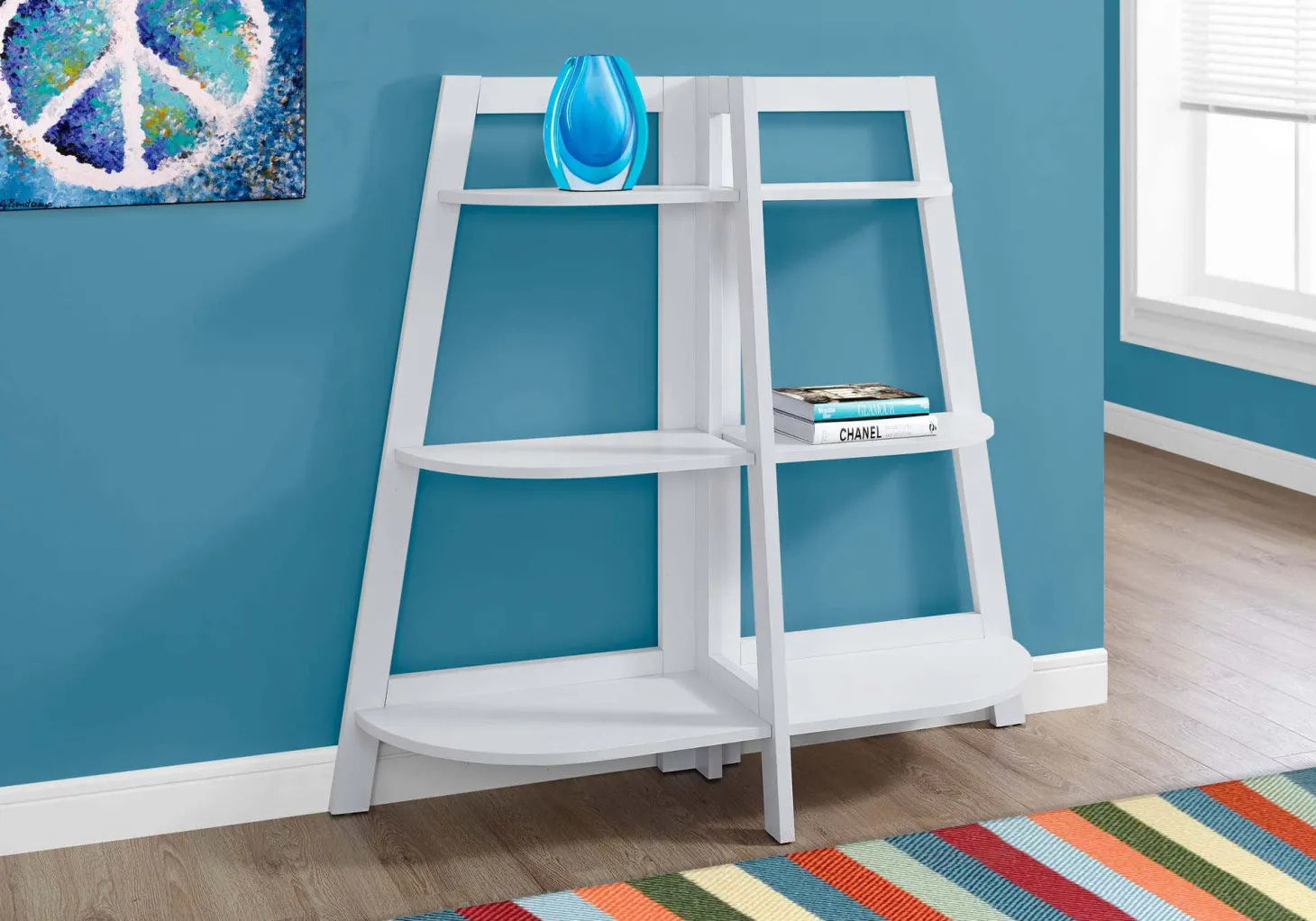 Étagère - 48"H, étagère d'appoint blanc - Monarch