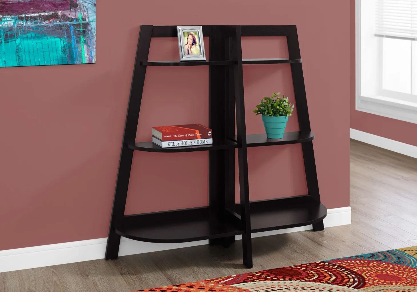 Étagère - 48"H, étagère d'appoint espresso - Monarch