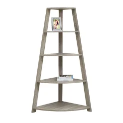 Étagère - 60"H, étagère en coin d'appoint taupe foncé - Monarch