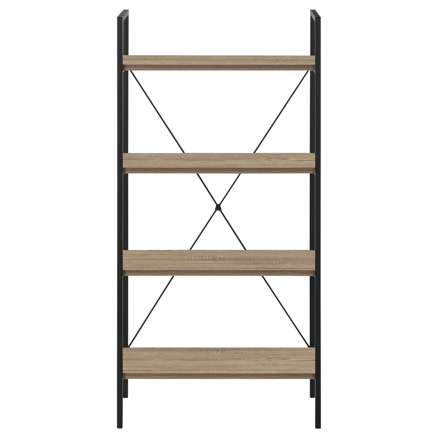 Étagère - 48"H, taupe foncé, métal noir - Monarch