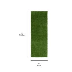Tapis extérieur de faux gazon vert - 2 x 6