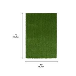 Tapis extérieur de faux gazon vert - 4 x 6