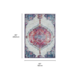 Tapis intérieur lavable à la machine - 5 x 7
