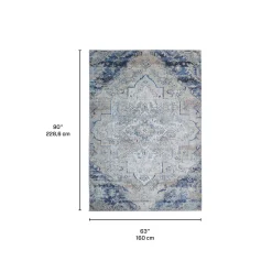 Tapis intérieur lavable à la machine - 5 x 7