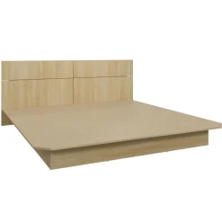 Tres grand lit plateforme avec tete de lit (78'')