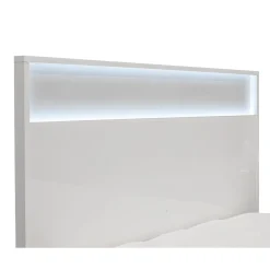 Très grand lit et tête de lit avec lumières (78'')