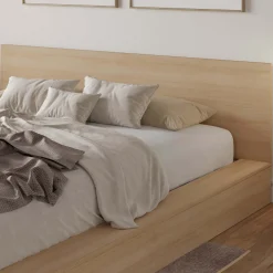 Très grand lit plateforme avec tête de lit - Nexera