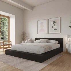 Très grand lit plateforme avec tête de lit - Nexera