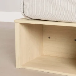 Très grand lit plateforme avec paniers de rangement (78