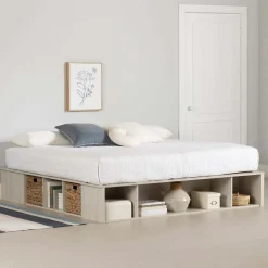 Très grand lit plateforme avec paniers de rangement (78") - South Shore