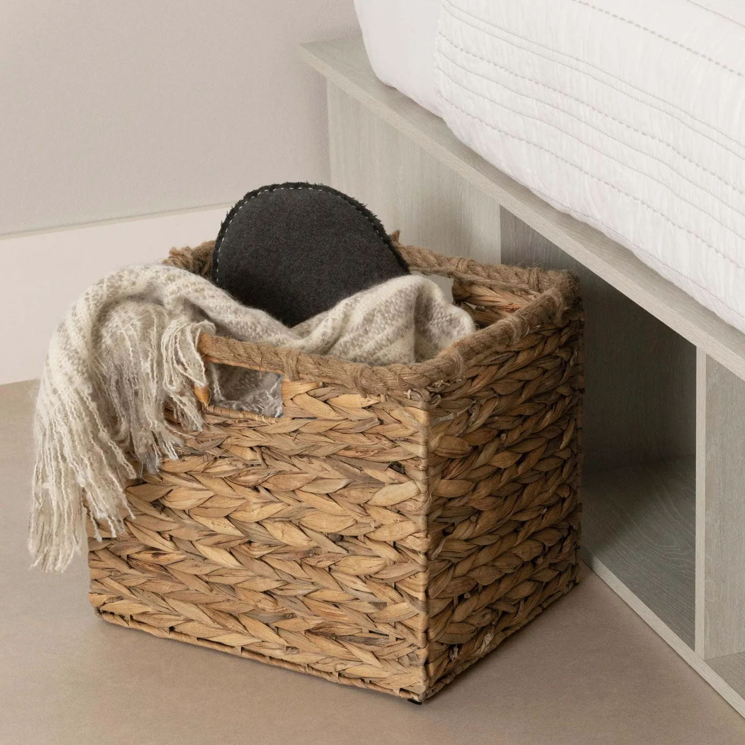 Très grand lit plateforme avec paniers de rangement (78") - South Shore
