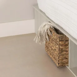 Très grand lit plateforme avec paniers de rangement (78