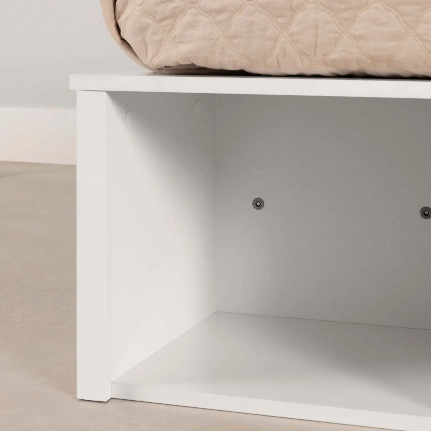 Très grand lit plateforme avec paniers de rangement (78") - South Shore